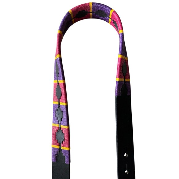 The Tackeria Leather Belt NWT Black Argentine Polo Gaucho Pampa 20 Black main image 6